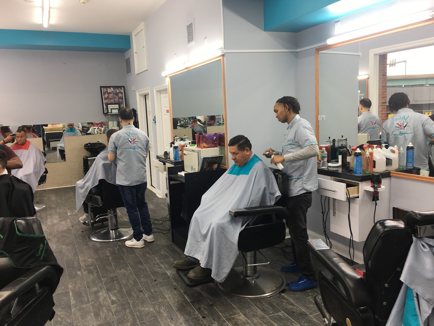 Stamford Barbershop interior on 791 E Main St